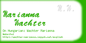 marianna wachter business card